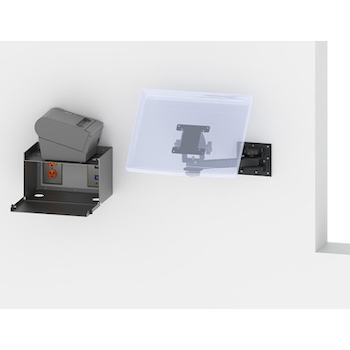 Wall Mounting Systems for Point Of Sale (POS) Screens and Printers