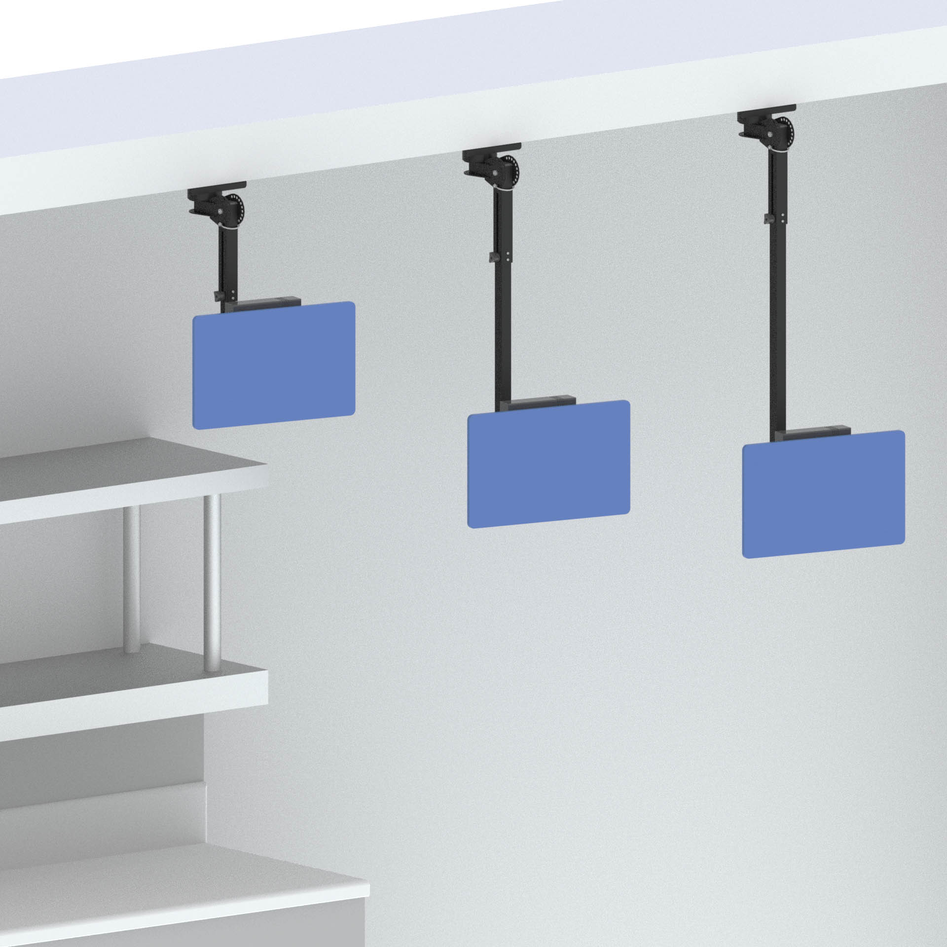 Ceiling Mounts for Screens Length Comparrison