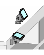 Low Profile, Tilting Countertop Mount for semi-permanent support of a MICROS 720 Tablet