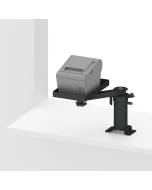 Countertop Fixed Pedestal Mount with a 6” Riser, an 8” Arm, and a Flat Printer Tray