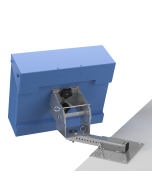 Shelf Edge Mount with a 100mm VESA Pan & Tilt Head