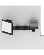 Wall Mount with two adjustable 8” arms, a WS6 Pan and Tilt Head, printer tray and a PS holder