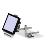 Fully Articulated Shelf Edge KDS Support Package for Any VESA Monitor + Any Controller + Most Bump Bars