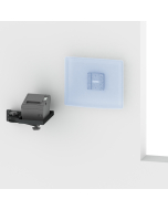 Universal VESA screen flat wall mount and a printer tray with an arm