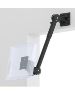 Wall Mount with a 7 Axis 20" Extendable Arm and a Biased 75/100mm VESA Screen Pan and Tilt Head