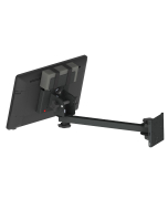 Wall Mount with an adjustable 15" arm, WS6 biased Pan and Tilt Head and a PS holder