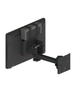 Wall Mount with 8" Arm, WS6 Pan and Tilt Head and Power Supply Holder