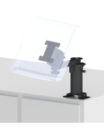 Pedestal Mount with a 6” Riser, an 8” arm, and a 75/100mm VESA Screen Pan and Tilt Head