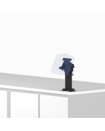 Countertop Fixed Pedestal Mount + Riser + Cap + Ingenico Lane Reader Pan - Tilt Head