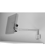Wall Mount with Straight Adjustable length Long Arm and VESA Pan and Tilt Head