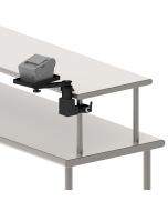 Quick Clamp Pole Mount with Riser, Arm and Flat Printer Tray