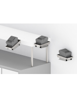 Stainless Steel Printer Tray, Shelf edge or Wall Mount, with Power Supply Storage Compartment