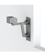 35LB Swing Arm Mount with a 100mm VESA Pan & Tilt Head (Chrome)