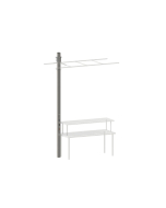 144” 4X4 Stainless Steel Wireway + 4 Single Gang Outlets for Power & Data