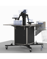 Mobile Cashier Stand +24X24 cabinet + Accessory Pack 1