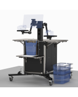 Mobile Self-Check Out Kiosk – 24X24 Cabinet + Accessory Pack 1