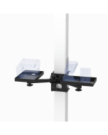 4X4 Clamp on Mount + 2 adjustable 8” Arms + 2 POS Printer Trays