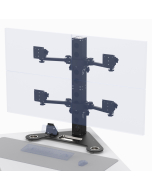 Desktop Pedestal Stand for 4: 75-100mm VESA Screens