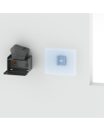 Universal VESA screen flat wall mount and a printer shelf