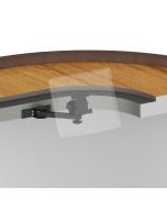 Under Counter Mount with an 8" Arm and a 75/100mm VESA Screen Pan and Tilt Head