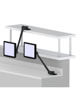 7 axis counter top mount with 20 inch extendable arm and biased pan and tilt head