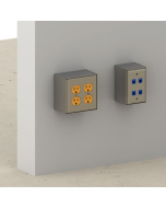 Double Gang Stainless Steel Monument, Wall Mount