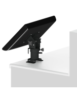 Countertop Fixed Pedestal Mount with a 3” Riser and a 75/100mm VESA Screen Pan and Tilt Head