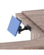 Under Counter Mount with an adjustable 8" Arm, a WS6 Pan and Tilt Head and a PS holder