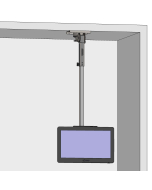 7 Axis Ceiling Mount with 26” Extendable Arm and Biased WS6 Pan and Tilt Head and a PS holder