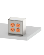 Double Gang Stainless Steel Monument, Surface Mount