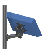 Pole Mount with an 8" Arm and a 75/100mm VESA Screen Pan & Tilt Head