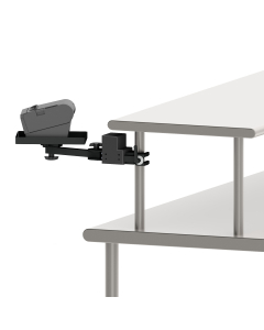 Quick Clamp Pole Mount with Arm and a Flat Printer Tray