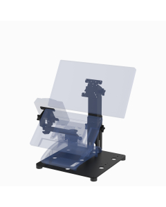 16X16 Countertop Cashier Stand with Tandem Display for Any Point of Sale (POS) Terminal + Any VESA Display (supports 50, 75, 100mm VESA, up to 22” Class, Tilt Only) + Ingenico Payment Reader (Lane, Desk, Axium)