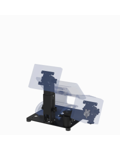 16X16 Countertop Cashier Stand with Customer Display for Any Point of Sale (POS) Terminal + Any VESA Display (supports 50, 75, 100mm VESA, up to 22” Class, Tilt Only) + Ingenico Payment Reader (Lane, Desk, Axium)