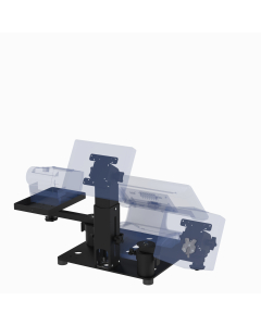 16X16 Countertop Cashier Stand with Customer Display for Any Point of Sale (POS) Terminal + Any VESA Display (supports 50, 75, 100mm VESA, up to 22” Class, Tilt Only) + Printer Tray + Ingenico Payment Reader (Lane, Desk, Axium)