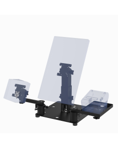 16X16 Countertop Self Check Out Stand for Any Point of Sale (POS) Terminal + Any VESA Display (supports 50, 75, 100mm VESA, up to 32” Class, Pan-Tilt) + Ingenico Payment Reader (Lane, Desk, Axium)