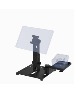 16X16 Countertop Cashier Stand for Any VESA Point of Sale (POS) Terminal (supports 50, 75, 100mm VESA, up to 24” Class, Pan-Tilt) + Printer Tray