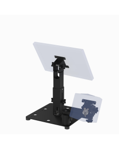 16X16 Countertop Cashier Stand for Any VESA Point of Sale (POS) Terminal (supports 50, 75, 100mm VESA, up to 24” Class, Pan-Tilt) + Ingenico Payment Reader (Lane, Desk, Axium)