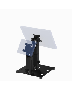 16X16 Countertop Cashier Stand with Customer Display for Any Point of Sale (POS) Terminal + Any VESA Display (supports 50, 75, 100mm VESA, up to 22” Class, Pan-Tilt) + Printer Tray