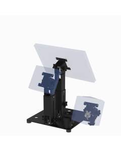 16X16 Countertop Cashier Stand with Customer Display for Any Point of Sale (POS) Terminal + Any VESA Display (supports 50, 75, 100mm VESA, up to 22” Class, Pan-Tilt) + Ingenico Payment Reader (Lane, Desk, Axium)