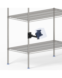 Pole Clamp Mount (up to 1" Diameter) + 8” Arm + Ingenico Reader (Lane, Desk, and Axium series)