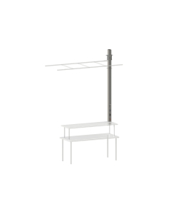 96” 4X4 Stainless Steel Wireway + 4 Single Gang Outlets for Power & Data