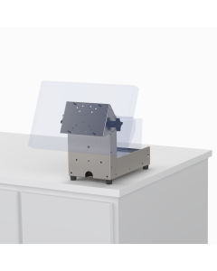 TOAST Compatible Stainless Tilting Countertop Stand for Terminal and Printer + Power Supply Storage