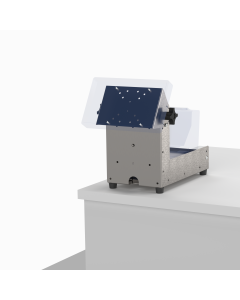 Movable Countertop Mount for Rear Marketing Display + POS Printer, with Storage Compartment