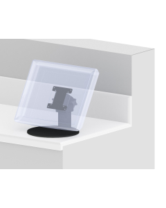 Countertop Movable Pedestal Mount with a 3” Riser and a 75/100mm VESA Pan and Tilt Head