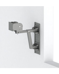 35LB Swing Arm Mount with a 100mm VESA Pan & Tilt Head (Chrome)