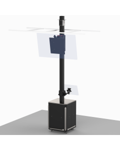 Stationary Podium 150” + 24X24 Cabinet +  Ceiling Feed Pole + Accessory Pack 2