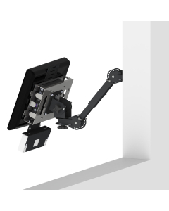 Fully Articulated Wall Mount KDS Support Package for any VESA Monitor + Any Controller + Bematech Logic Controls KB1700 Bump Bar