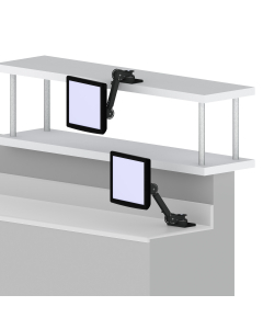 7 Axis Countertop Mount with 6" Extendable Arm and Enhanced Pan-Tilt Head for Oracle MICROS Workstation 6 (WS6)