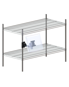 Pole Clamp Mount (up to 1" Diameter) + 8” Arm + Any VESA Monitor